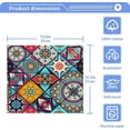 thumbnail image 4 of SKYSONIC 4 PCS Floral & Mandala Elements Washcloths, 12"x 12" Cotton Wash Cloths, Highly Absorbent and Soft Face Towels for Bathroom,Gym,Hotel and Spa, 4 of 7