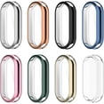 thumbnail image 4 of KOMI 3 Pack Compatible with Mi Band 8 Screen Protector Case, 3D Curved Soft TPU Protective Film Cover Full Coverage HD Anti-Scratch Guard Bumper Frame Black+Pink+Gold Rose, 4 of 5