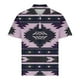 thumbnail image 3 of Camisas de Manga Larga para Hombres Impresos Girar Hacia Abajo Botones de Cuello Lateral Dividido, Casual Blusa de Manga Corta, 3 of 5