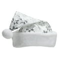 thumbnail image 4 of Northlight 21" Silver and White Sequin Snowflake Christmas Santa Hat - Medium, 4 of 7