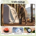 thumbnail image 4 of Lilypelle 4-6 Person Inflatable Camping Tent, 9.8ft x 9.8ft x 7.2ft Easy Setup Blow Up Tent with Hand Pump, PU3000mm Waterproof & Breathable 4 Season Glamping Tent for Outdoor Camping, 4 of 12