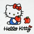 thumbnail image 2 of Hello Kitty Women's Apple a Day Cropped Junior's Adult Crewneck Short Sleeve T-Shirt, 2 of 6