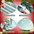 thumbnail image 4 of Snow-Covered Christmas Banner Red Ornament Holiday Backdrop Pine Cone Sparkling Light Winter Display for Christmas Party Home Decoration Family Reunion, 4 of 9