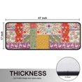 thumbnail image 5 of Kitchen Rugs Sets Of 2,Pioneer Flower Floral Print Pattern Anti Fatigue Kitchen Mat Rugs Non Slip Washable,Decorative Kitchen Floor Mats for Kitchen,Sink,Laundry,17"x47"+17"x47", 5 of 5