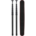 thumbnail image 1 of ZXNYH Aluminum Adjustable Camping Tarp Poles, Set of 2, 74.8in to 94.5in Telescoping Lightweight Tent Poles for Shelter, Hammock Rain Fly, Awning, 1 of 8