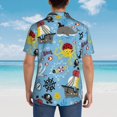 thumbnail image 6 of Daiia Pirate Marine Animals Hawaiian Shirt for Men Gentle Cotton Regular Short Sleeve Casual-Small, 6 of 9
