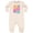 Natural Heather, variant on Inktastic Nana and Pops Love Me Retro Flowered Baby Fleece Romper