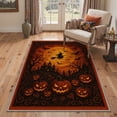 thumbnail image 4 of GENIMO 5'x7' Halloween Area Rug for Living Room, Washable Non Slip Soft Modern Graphic Indoor Rug for Bedroom Dining Room Home Office, Burnt Orange, 4 of 6