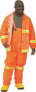 Mcr Safety Rain Suit,Jacket/Bib,Class 1 