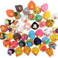 thumbnail image 4 of Assorted Colorful Rubber Duckies (2") Ducks Ducky Duck Ducking (6 Pack) Jeep Ducking Bath Tub Pool Toy, 4 of 6