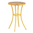 thumbnail image 5 of Leumius Outdoor Side Table with Tile Mosaic Top & Metal Legs,14" Square Accent Table for Patio/Garden/Balcony,Yellow, 5 of 8