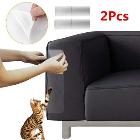 Scratch Guard Self Adhesive - 2Pcs PVC Cat Scratching Guard Sofa Furniture Protector Non-toxic Cover Self Adhesive