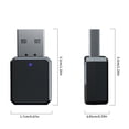 thumbnail image 4 of Bearachild Receptor de audio de salida dual LED compatible con Bluetooth Juego portátil para el hogar TV Adaptador de conducción de llamadas Cables de audio/vídeo, 4 of 6