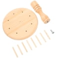 thumbnail image 3 of KAKOWELY spool holder Wooden Spool Thread Holder Stand Wooden Thread Rack Tabletop Embroidery Thread Organizer6.3"X4.92"X4.92", 3 of 4