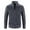 Dark Gray, variant on Chiccall Mens Cardigan Sweaters Casual Full Zip Stand Collar Knitted Sweater Fleece Lined Cardigans with Pocket