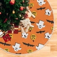 thumbnail image 5 of FMSHPON Cute Halloween Cartoon Xmas Christmas Tree Skirt Stand Mat for Holiday Party Decoration Indoor Outdoor 48 inches, 5 of 6