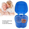thumbnail image 4 of FNNMNNR 1PCS Denture Bath Case Cup Box Holder Storage Soak Container with Strainer Basket for Travel Cleaning, 4 of 8