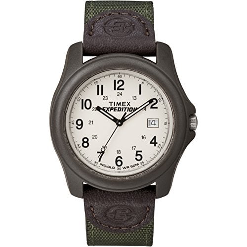 Timex, Men's Outdoor Watch, 39mm Expedition Camper, Brown/Green