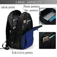 thumbnail image 4 of Easygdp Navy Blue Mochila para Laptop de Viaje con Puerto USB, Mochila para Laptop con Puerto de Carga USB para Mujeres y Hombres, 4 of 7