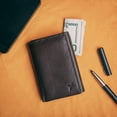 thumbnail image 5 of Genuine Leather Slim Trifold Wallet for Men RFID Safe Wallet Holiday Gift for Him by J.T.C, 5 of 7