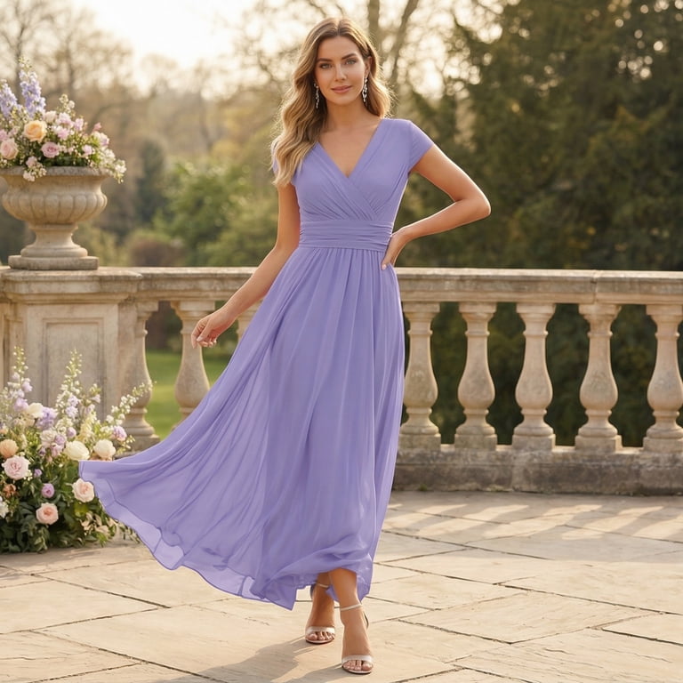 light purple dresses for weddings KissProm Sleeveless A Line V-Neck Lace Wedding Dresses, Purple / 10 Step into your fairytale with the Melania wedding dress Purple Dresses | Davids Bridal