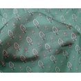 thumbnail image 4 of oneOone Silk Tabby Fabric Leaves & Floral Block Printed Craft Fabric BTY 42 Inch Wide, 4 of 4