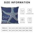 thumbnail image 5 of Qinduosi Throw Pillow Cover Beach Starfish On Background Cushion Cover Home Decorative Pillowcases White, 5 of 5