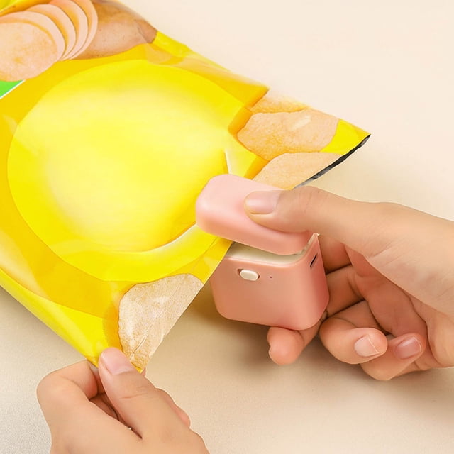 Mini Portable Food Bag Sealer Machine Household Heat Sealer For Kitchen Storage Organization Compact Snack Preservation Tool