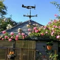 thumbnail image 4 of Home Weather Vane Roof Mount, Wind Direction Indicator Kit Outdoor Metal Bracket, 4 of 7