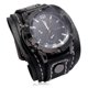 thumbnail image 1 of Vintage Black Brown Genuine Men Leather Pointer Belt Strap Punk Watch Bracelet & Bangles For Women Male Jewelry, 1 of 5