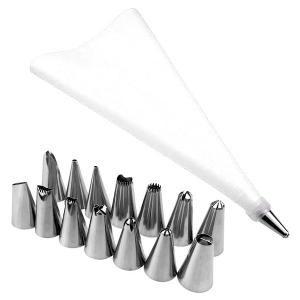 sweethay Cake Decorating Tools with Icing Bag Pastry DIY Using Nozzles Cupcake Kit Making Restaurant Accessory Steel Cream Props Type3 NO3