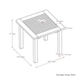 thumbnail image 5 of Home Square Wood Outdoor Side Table in Natural Finish - Set of 2, 5 of 8