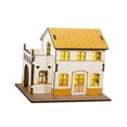 thumbnail image 2 of Maqueta de casa en miniatura iluminada, regalo de Navidad coleccionable, creativa 98 cm x 75 cm x 93 cm, 2 of 9
