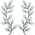 thumbnail image 1 of 2 uds decoración de pared Metal hoja de árbol entrada estilo moderno vid rama de olivo arte de pared, 1 of 6
