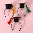 thumbnail image 4 of Mightlink Pet Graduation Cap Tassel Design Super Soft Easy-wearing Friendly to Skin Ultra-Light Dress Up Felt Cat Graduation Headdress Hair Hoop Collar Ornament Pet Supplies, 4 of 6