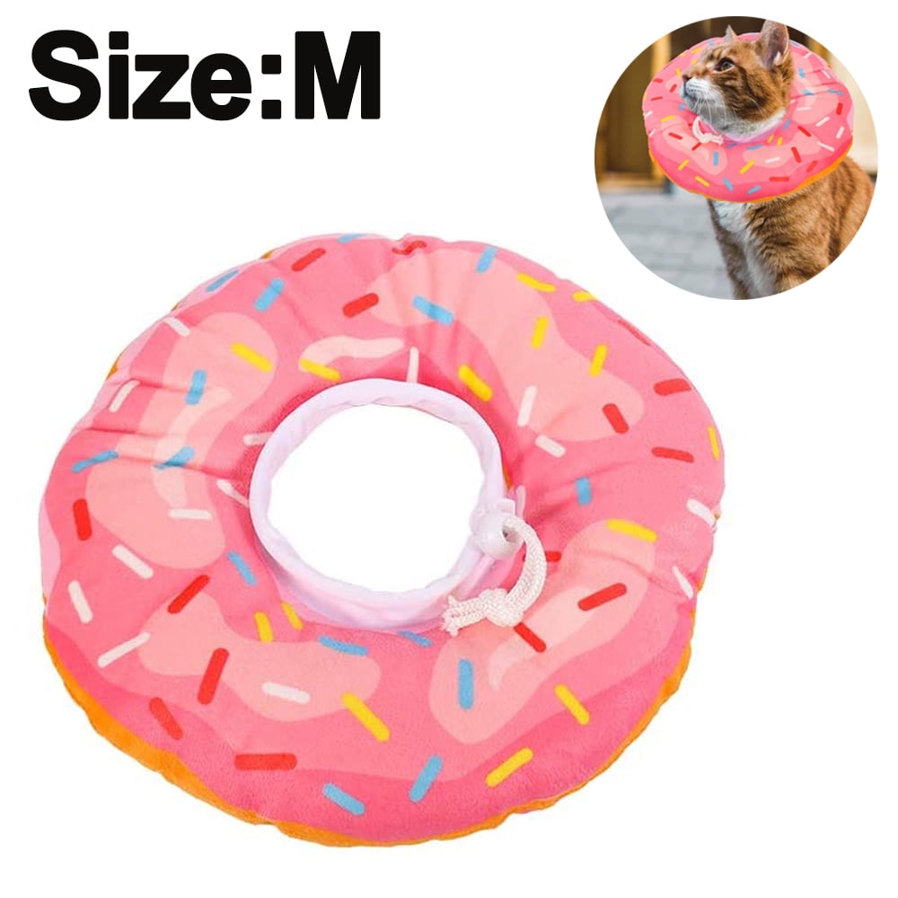 Doughnut Elizabeth Circle Adjustable Soft Pet ECollar Neck Collar Circle for Cat Small Dog
