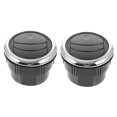 thumbnail image 4 of SASABAXI Round Air Vent Black ABS 2Pcs 3.4X3.4X2.2in, 4 of 8