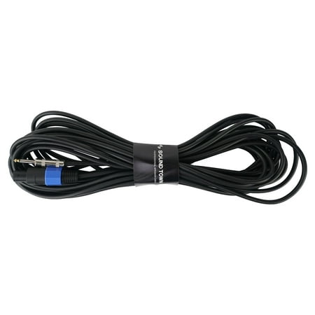 Sound Town Speakon to 1/4 Speaker Cable 50 Feet 12 Gauge 2 Conductor Male to Male (STC-12NJ50) - image 4