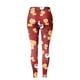 thumbnail image 5 of Gibobby leggings gluteos deportivo Leggings cómodos para mujer, informales, con patrón navideño, elásticos, de cintura alta, con estampado Floral, para Yoga, correr, Fitness diario (Rojo, M), 5 of 5