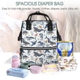 thumbnail image 5 of Fuzoiu Underwater Animals 1 Print Diaper Bag Backpack,Baby Essentials Travel Tote,Multi function Waterproof Diaper Bag, Travel Essentials Baby Bag - Unisex, 5 of 6
