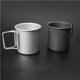 thumbnail image 3 of Moyic Taza de agua para acampar de aleación de aluminio de 300 ml Taza portátil para exteriores Taza de titanio plegable Taza de utensilios de cocina Barra de herramientas Moyic HA025791-00, 3 of 6