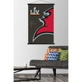 thumbnail image 2 of NFL Tampa Bay Buccaneers - Super Bowl LV Minimalist Logo Wall Poster with Wooden Magnetic Frame, 22.375" x 34", 2 of 3