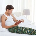 thumbnail image 5 of Naloa Crocodile And Oranges Pajama Pants Men, PJ Bottoms, Sleep & Lounge Pants-Medium, 5 of 6