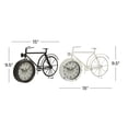 thumbnail image 3 of DecMode 9" Black Metal Bike Clock, Set of 2, 3 of 10