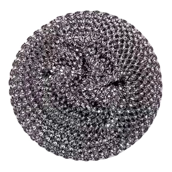 Steel Wool Scrubber, Stainless Steel Scrubbing Scouring Pad, Stainless Steel Wool Barbecue Grill Cleaning Scrubber Pads, Replacement Steel Wool Brush Head, 1 Pack