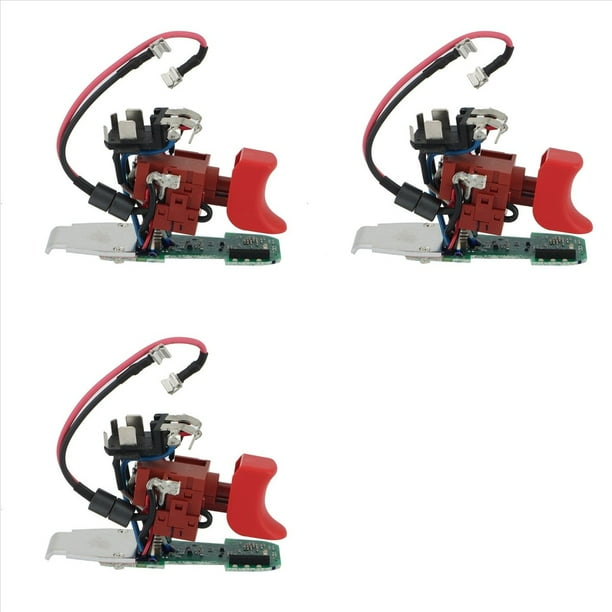 3X Disparador de Interruptor 16072335Dk para Gsr10.8-2-Li Gsr12-2-Li Gsb10.8-2-Li 10.8-2-Li 12-2-Li Destornillador de Taladro