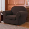 thumbnail image 2 of 2024 Textured Grid Stretch Sofa Cover Couch Slipcover with Separate Cushion Cover(Gray  Sofa), 2 of 6