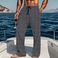 thumbnail image 6 of CYiJun Plaid Pajama Pants for Men Lightweight Elastic Waist Drawstring Soft Flannel Sleep Lounge Pants, 6 of 9