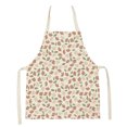 thumbnail image 1 of Delantal de cocina floral pastoral delantal de lino floral delantal para niños, 1 of 5
