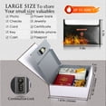 thumbnail image 3 of Diversion Book Safe with 4200°F Fireproof Money Bag and Combination Lock, 10.5" x 7.9" x 2.5" Fake Book Hidden Storage Safe, Hollow Secret Portable Metal Storage Box for Cash, Valuables, 3 of 8